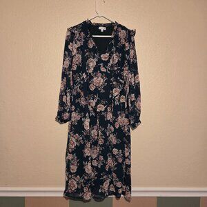 Luxology Summer Women's  Medium Long Sleeve Flower Dress